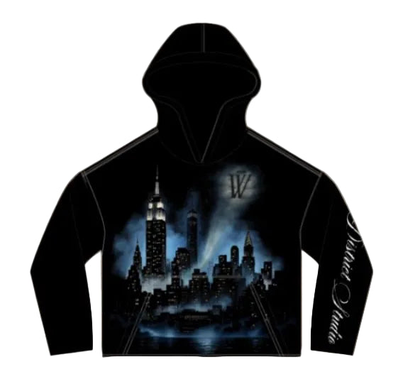 MR WAVE DISTRICT GOTHAM (BLACK) HOODIE