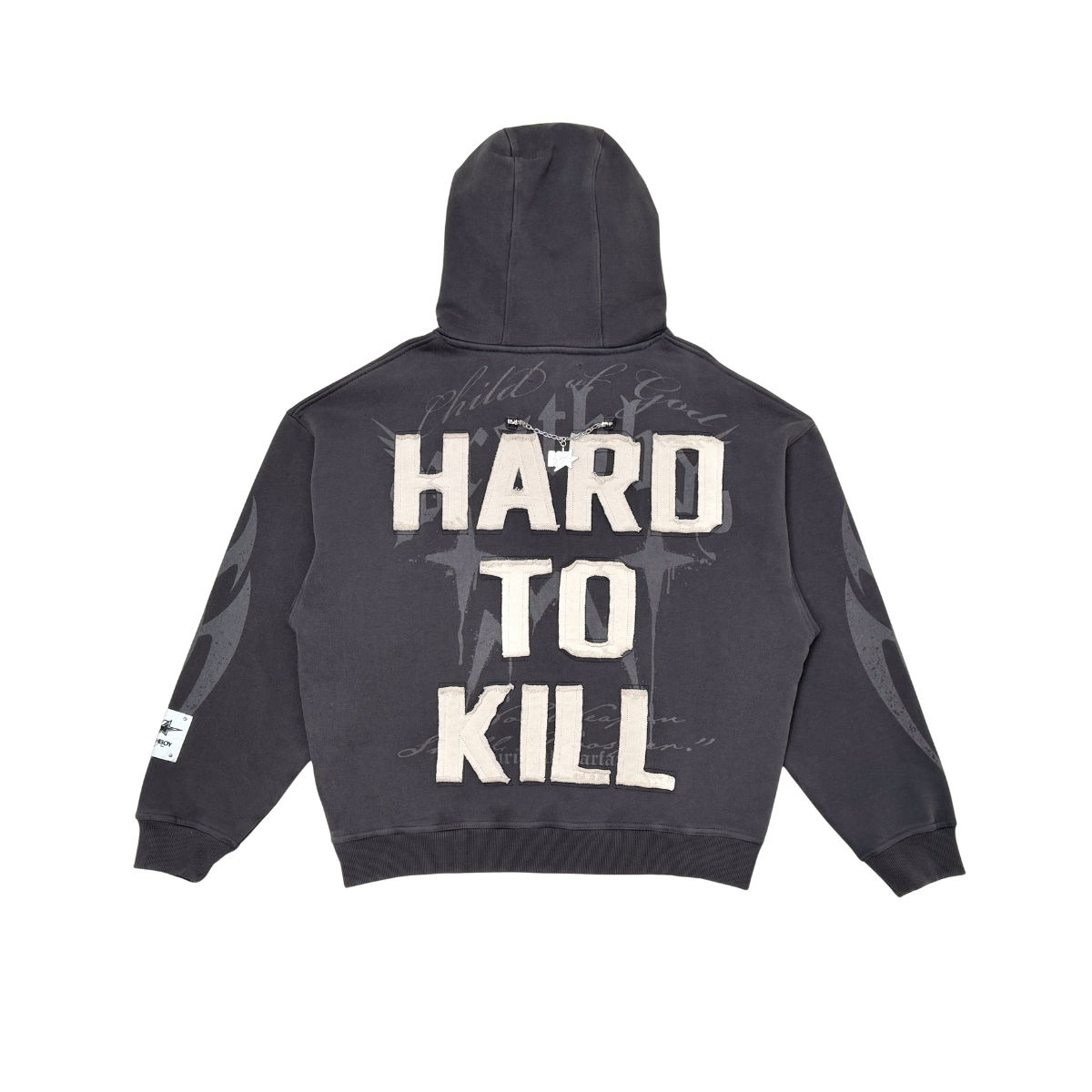 Wrathboy Hard to kill hoodie (WB05-618-BLK)