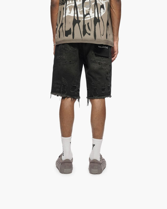 VALABASAS "CLIPPED" DENIM SHORTS (VLBS-VSH2-1034)