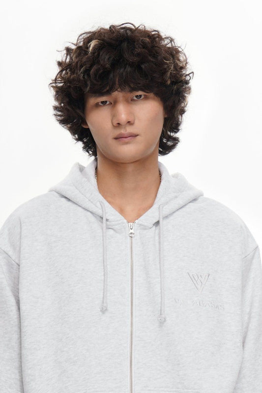 Valabasas Mr Fleece Zip Up - Light Grey