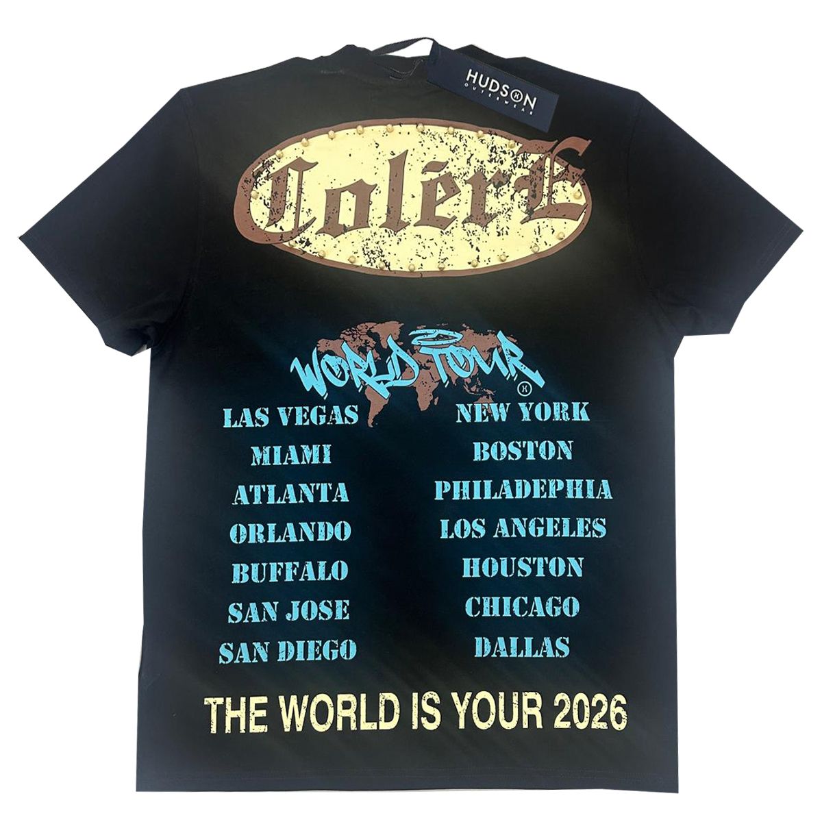 HUDSON ANGEL T SHIRT BLACK 668-BLK