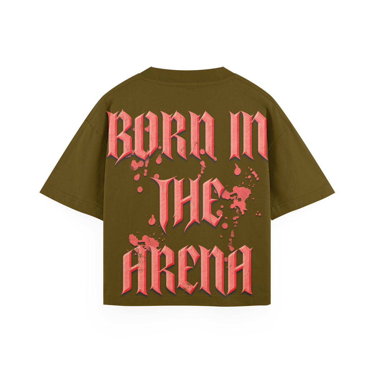 INX Andrenalin Oversized Heavyweight T-Shirt Brown