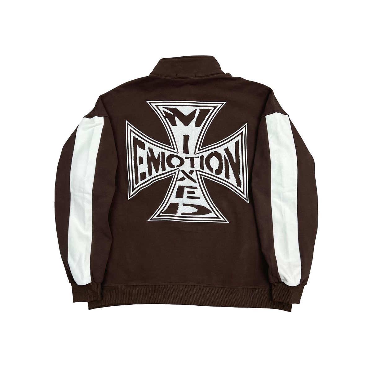 Mixed Emotion "Brown" Quarter Zip Sweater
