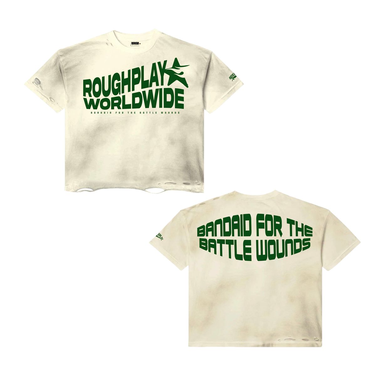 RoughPlay Tshirt (Tan/Green)