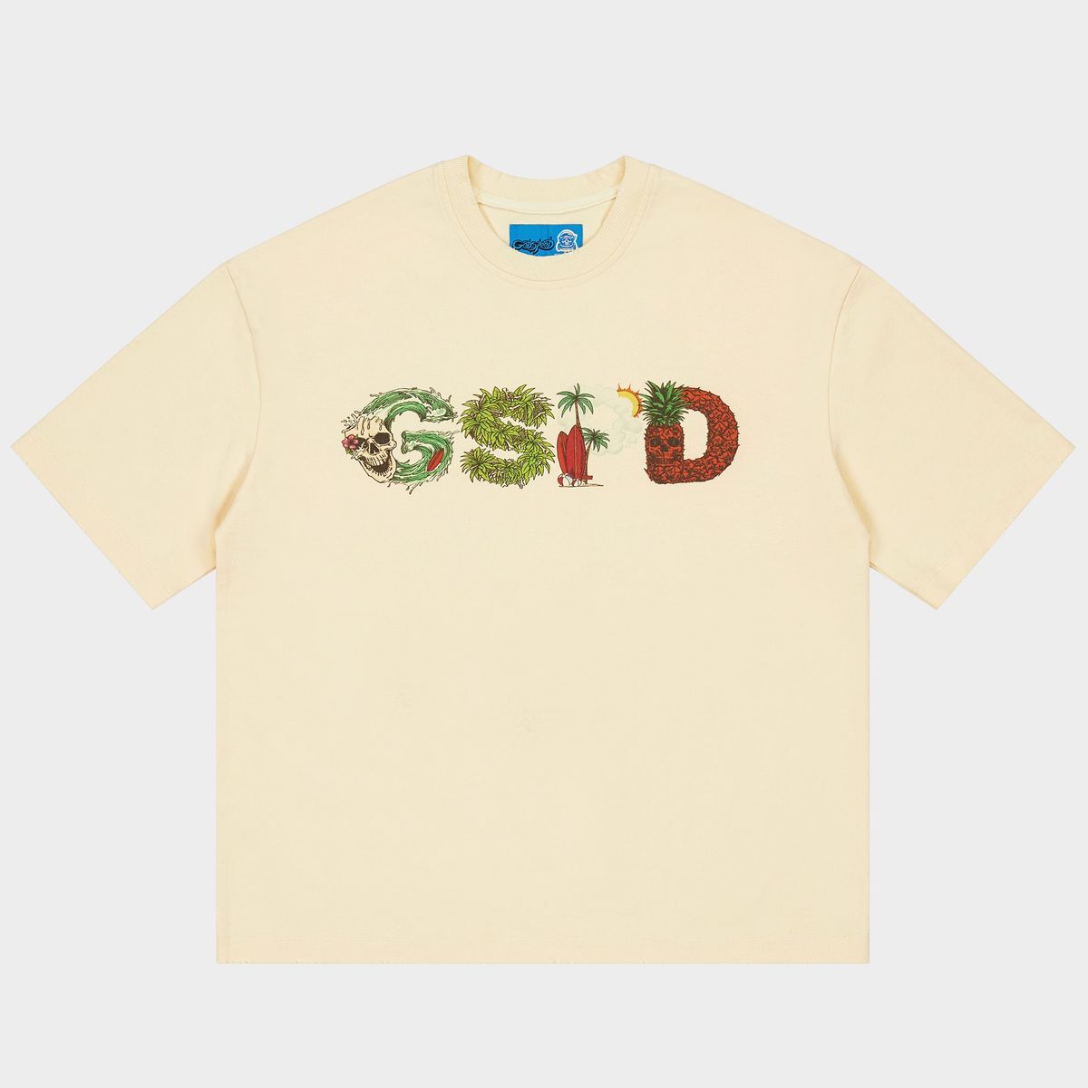GODSPEED surfs-up-t-shirt-bone