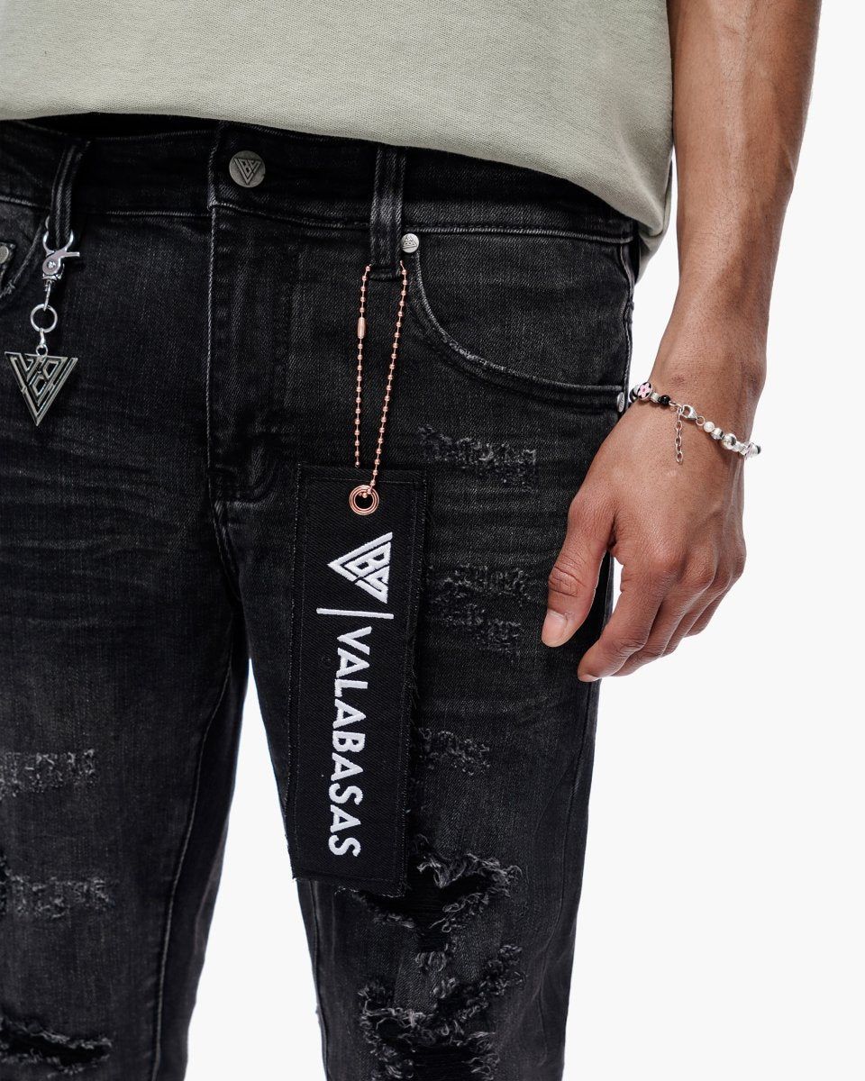 VALABASAS Edge Skinny Jeans Black Wash