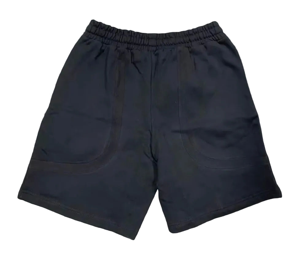 CUT N SEW SHORTS (BLACK) FRENCH TERRY SHORTS (WDS-3S002A)