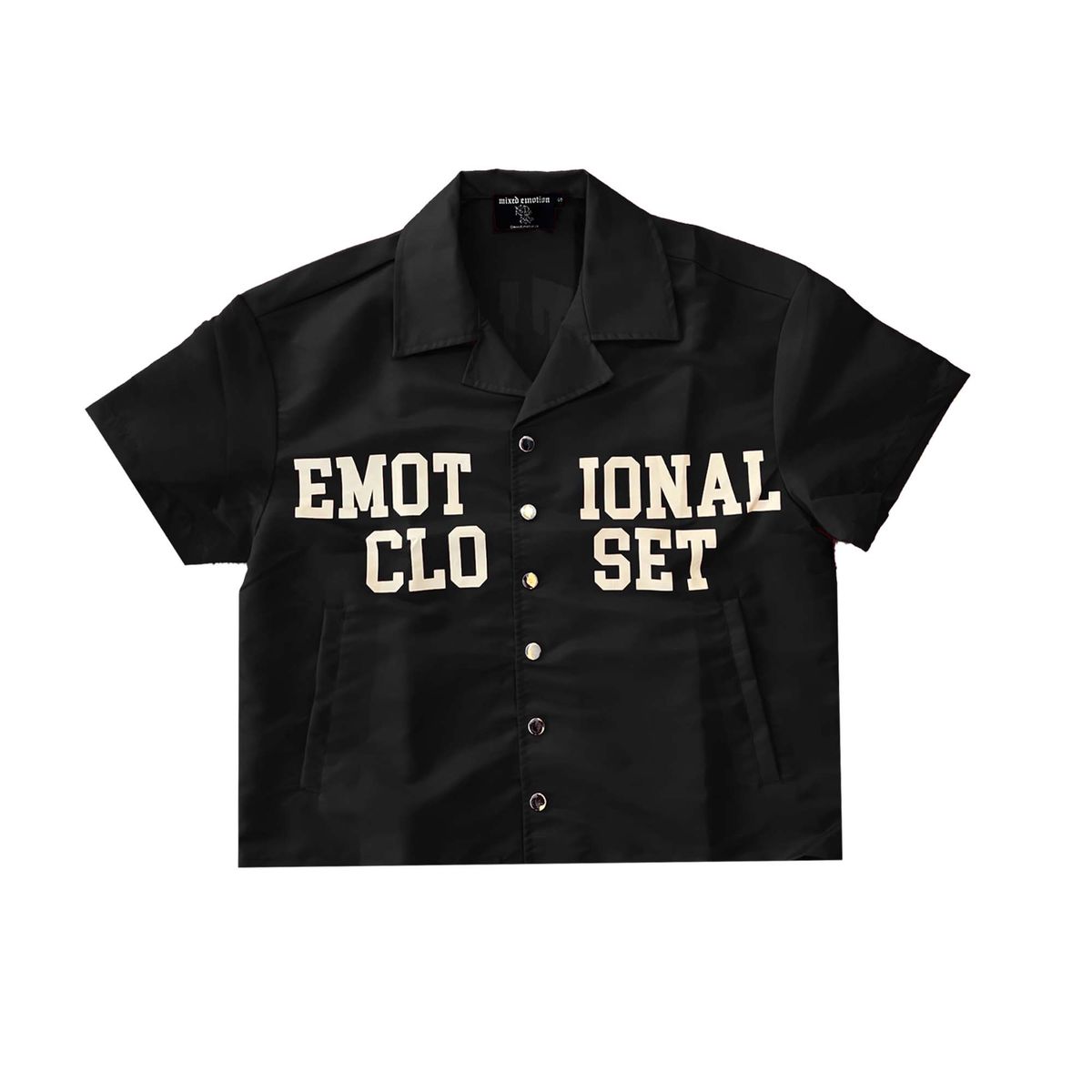 Mixed Emotion “Backyard” Nylon Shirt Black