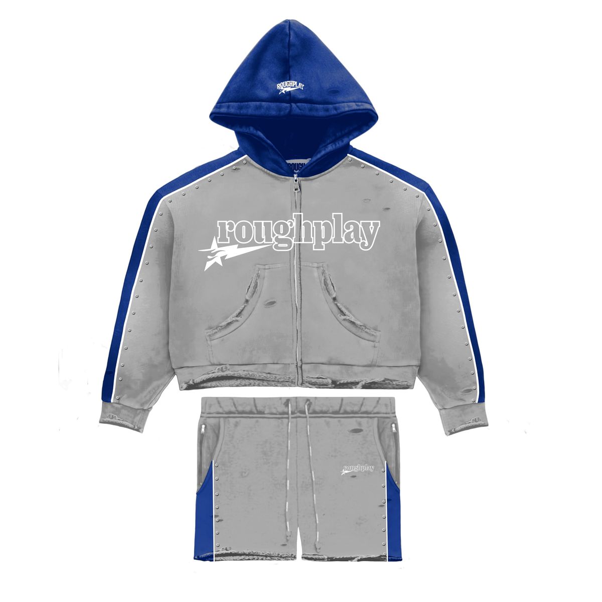RoughPlay PIPE SWEATSUIT (GREY/ROYAL)