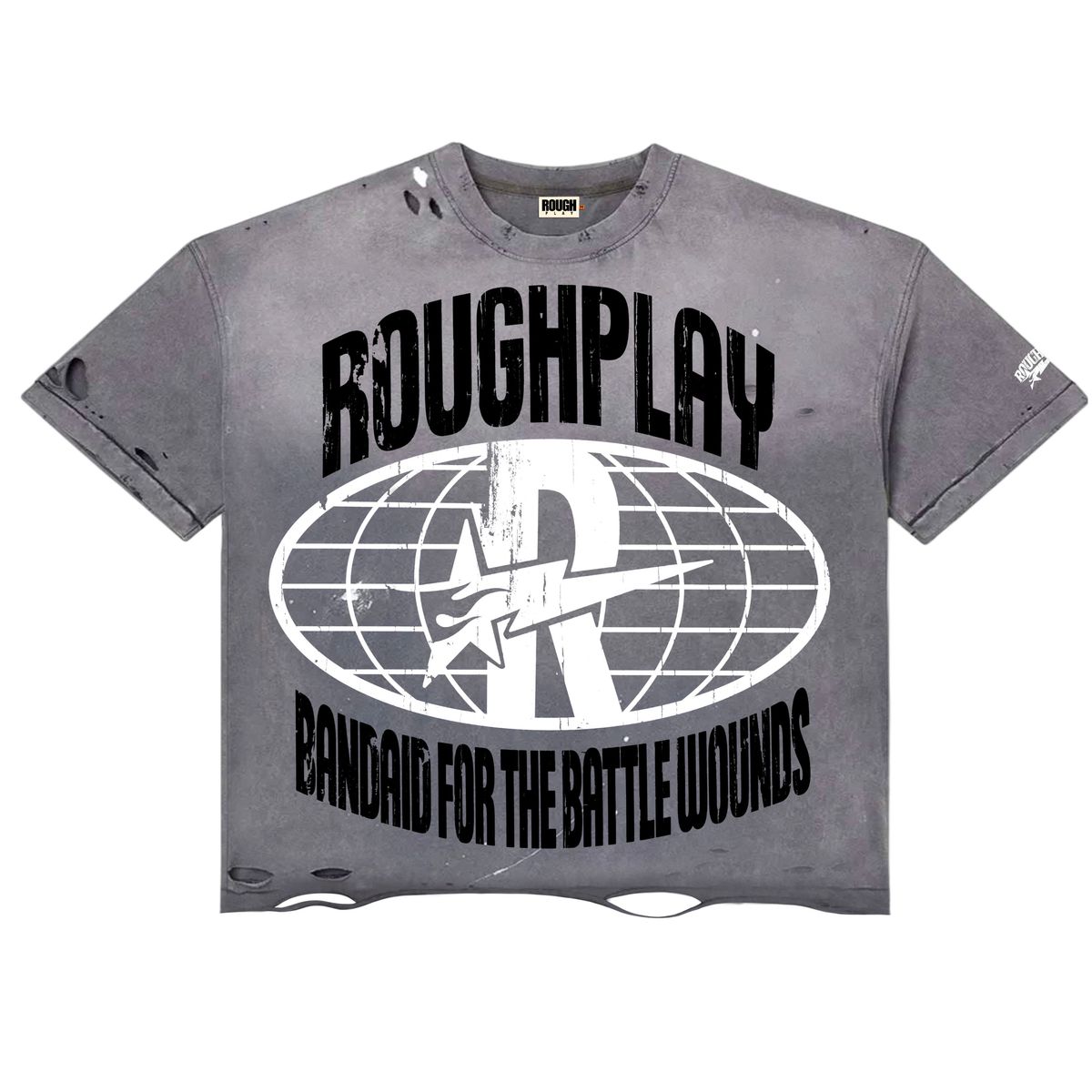 RoughPlay GREY/BLACK/WHITE T-SHIRT