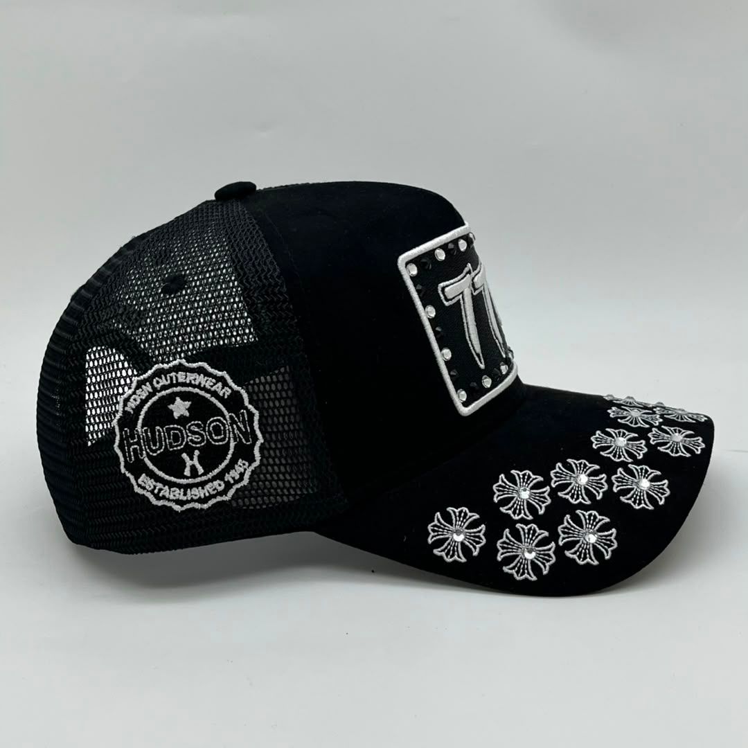 HUDSON V5 DIAMOND 777 SUEDE TRUCKER (CD0399) BLACK WHITE