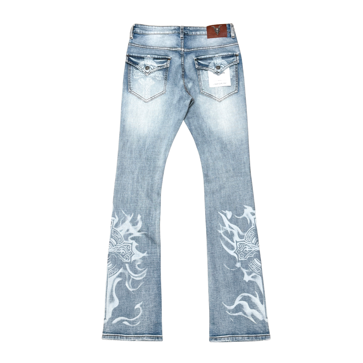 VICIOUS PREMIUM DENIM SKINNY BOOT CUT WITH ARTWORK