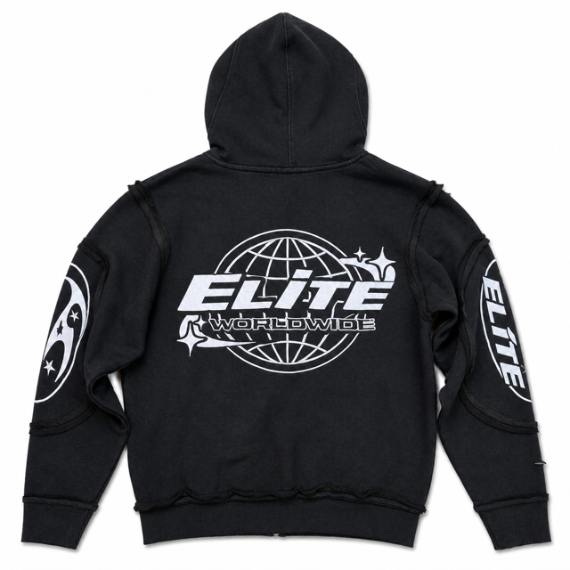 ELITE Embroidered Royal Men's Zip-Up (1133-D)