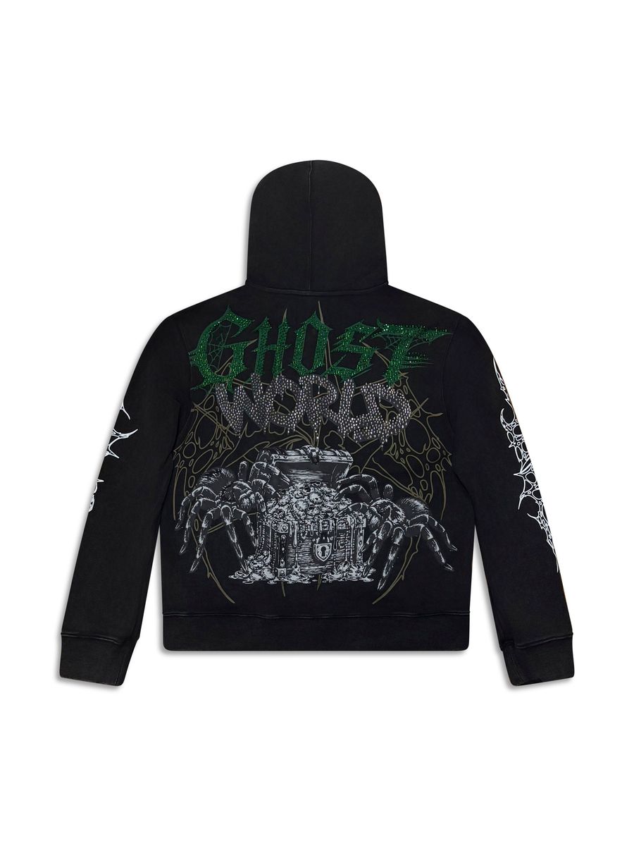 GHST WRLD Treasure Hoodie - Black (GSH4 - BLACK)