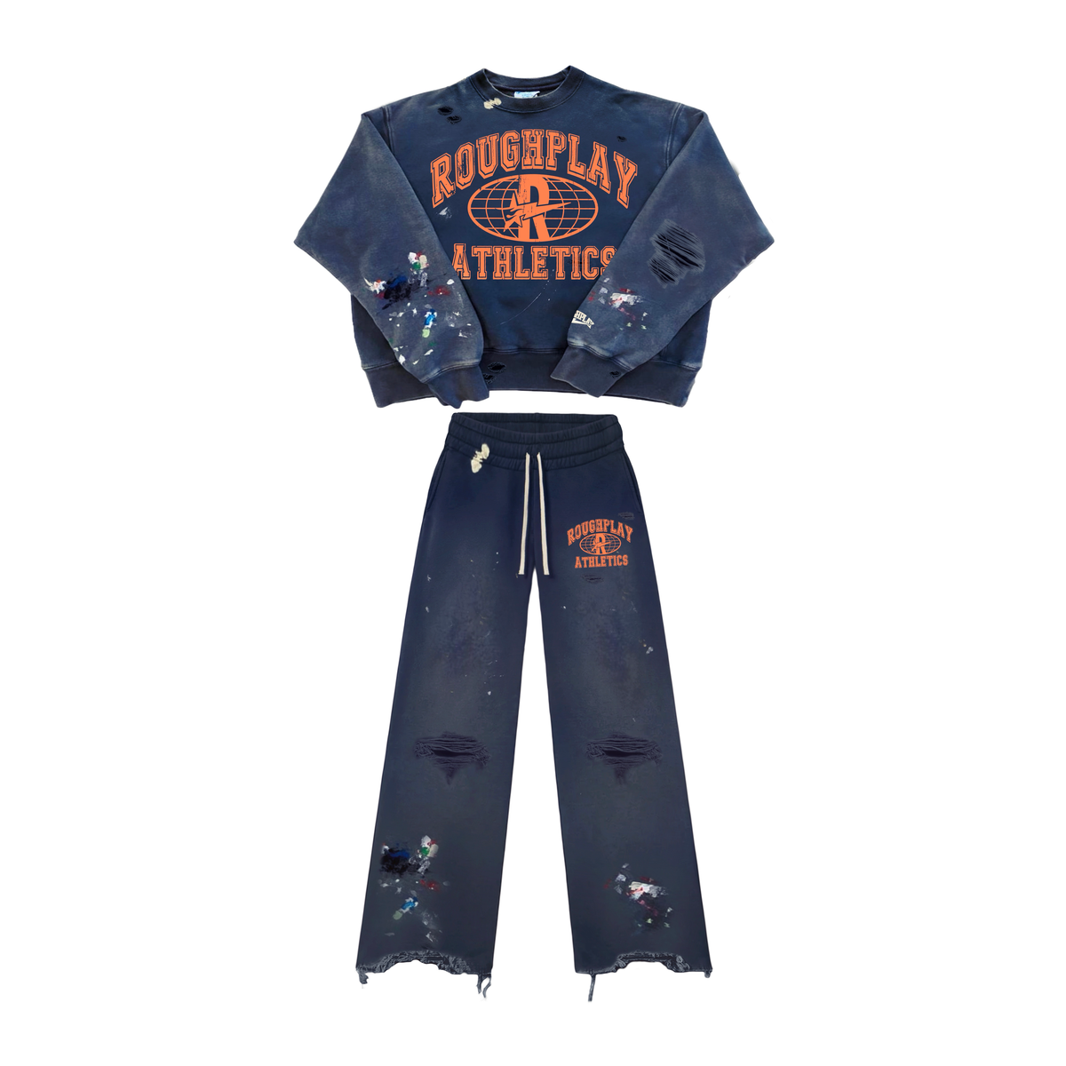 RoughPlay CREW NECK SET 'NAVY/ORANGE'
