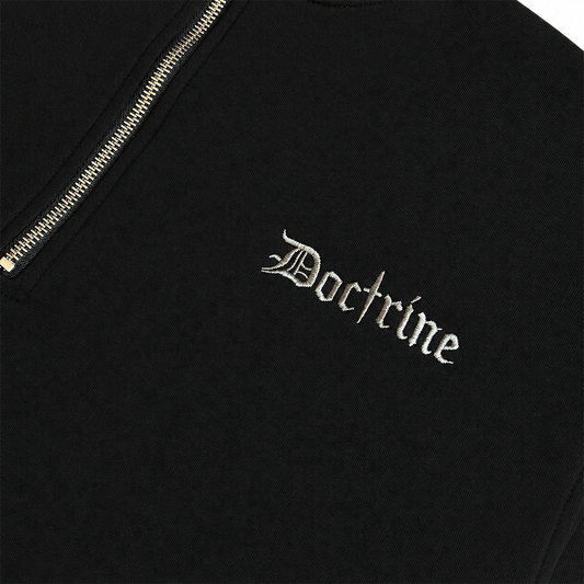 DOCTRINE QUARTER ZIP RACING CREW (DBC412) BLACK