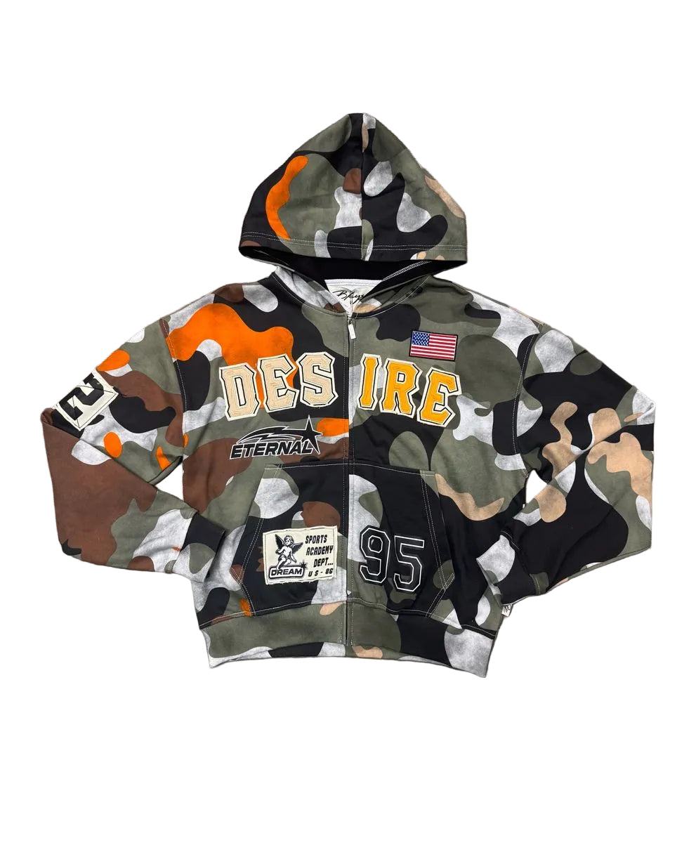 BKYS "Desire" F.Terry Hoodie- Desert Camo