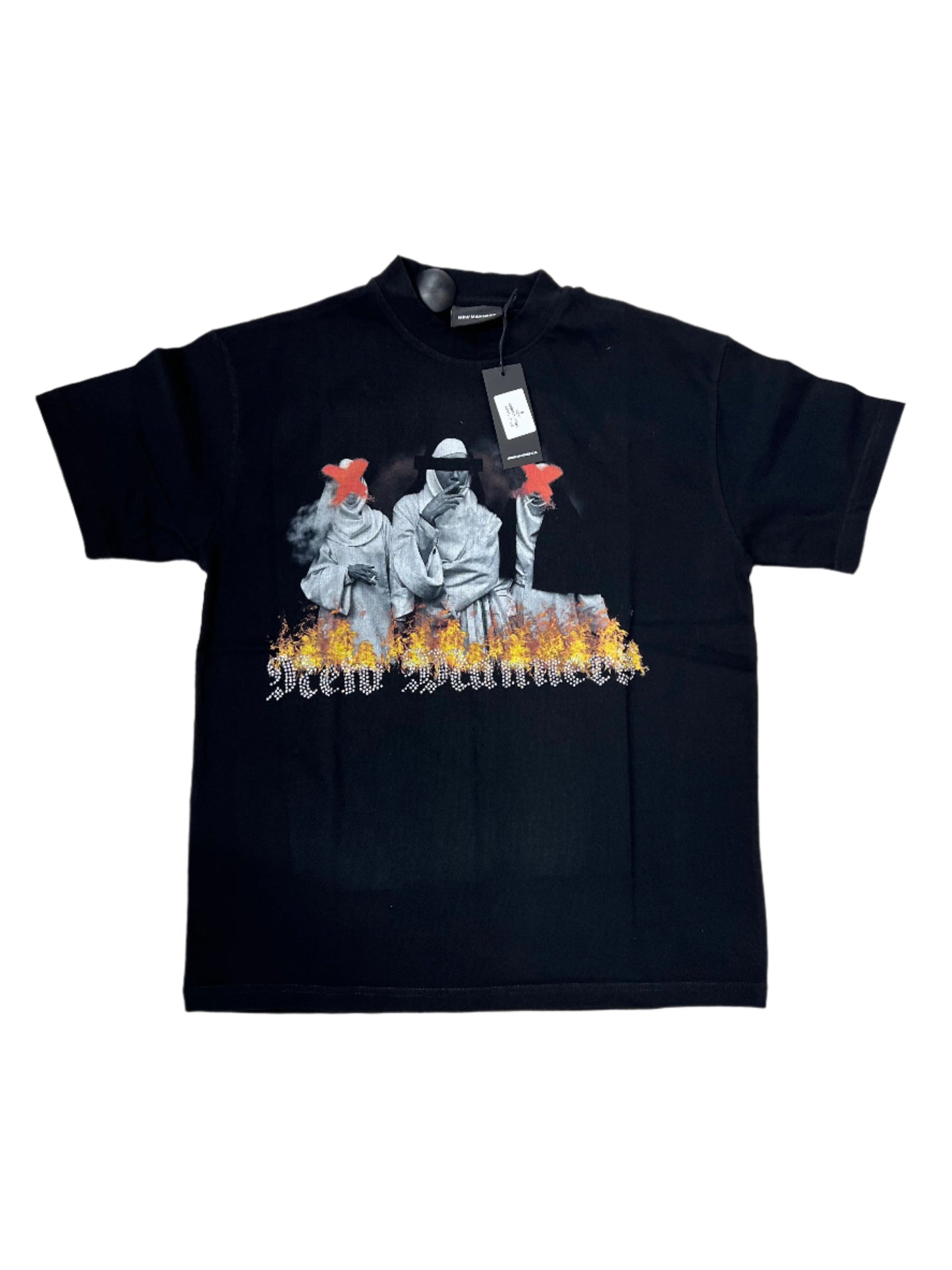 NEW MANNERS SINNERS TEE BLACK/GREEN
