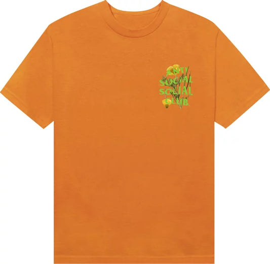 ANTI SOCIAL POPPY TEE "ORANGE"