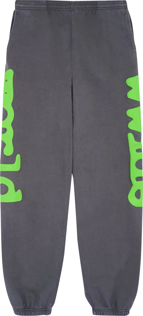 SP5DER ORANGE BELUGA SWEATPANTS 'SLATE GREY'