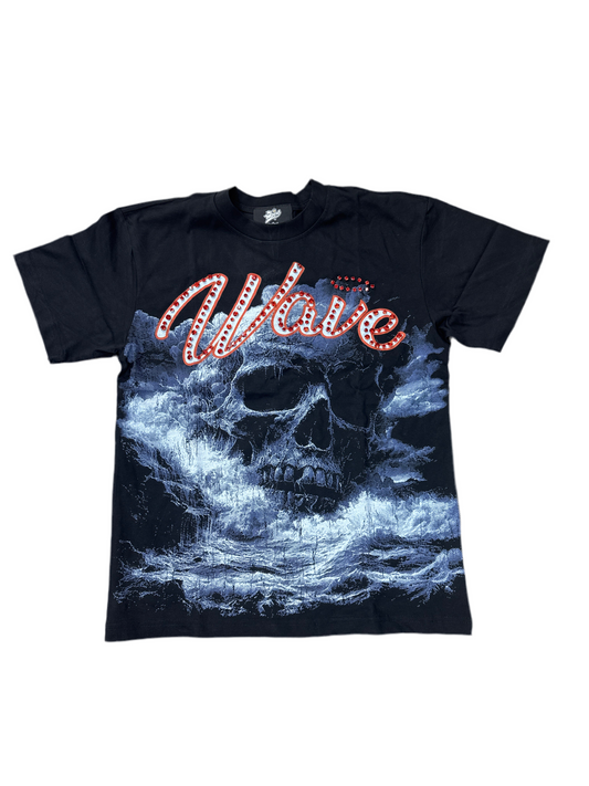 MR WAVE FATAL SEAS TEE MR-5005 (Black/Red)