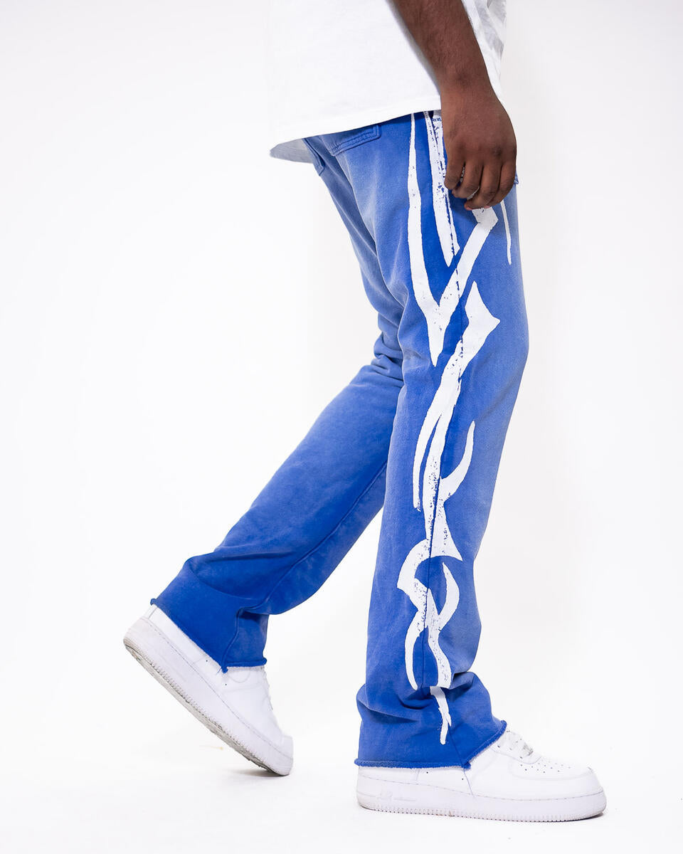 GOLDEN DENIM THE LOUNGE STACKED -OSHU (VINTAGE ROYAL BLUE) GDSPQS124-08