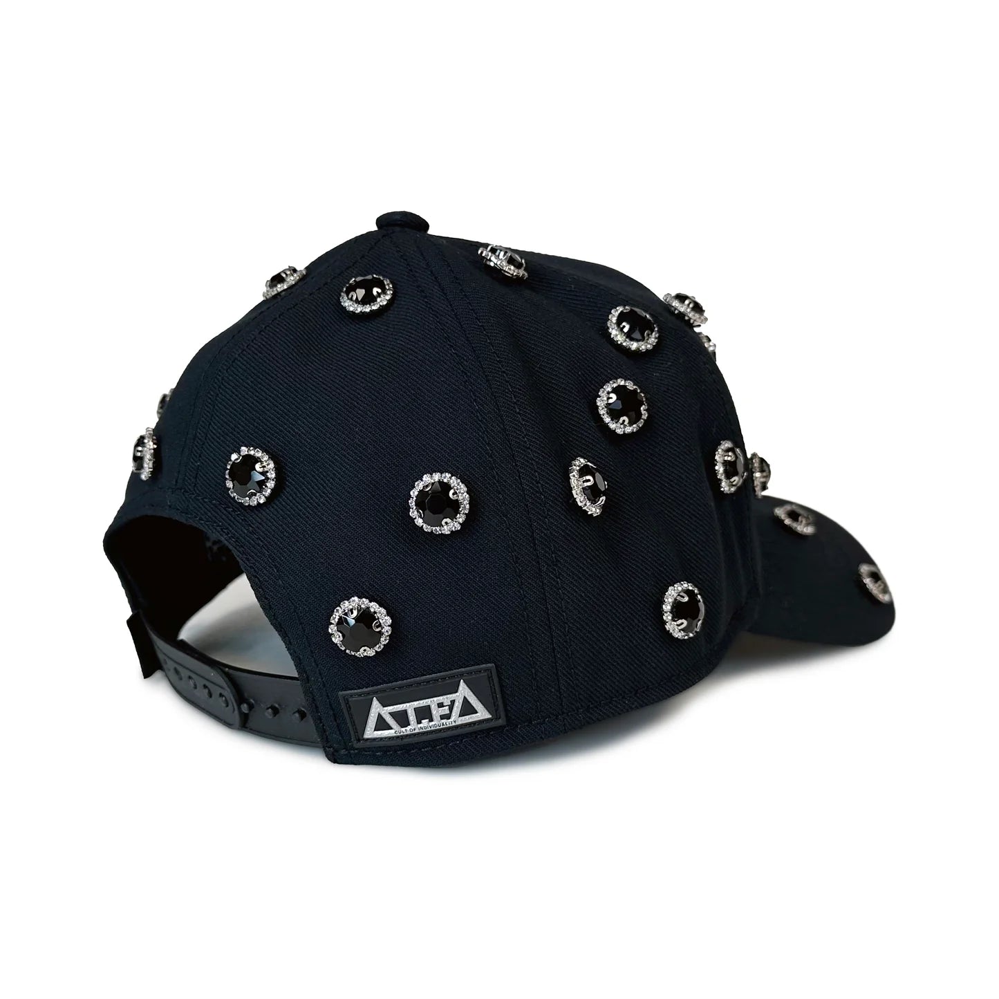 CULT X EL ALFA LOGO CRYSTAL 5 PANEL A FRAME TRUCKER HAT (625BC-CH113A)