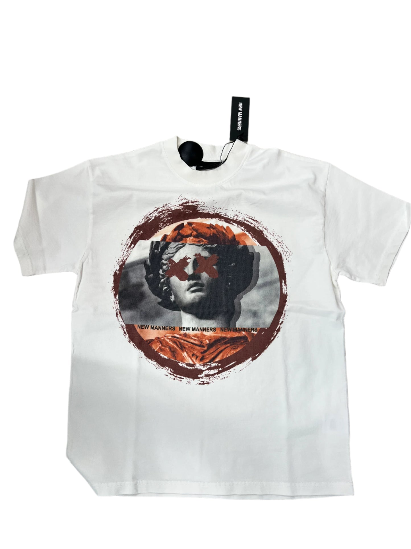 NEW MANNERS BLINDED TEE WHITE