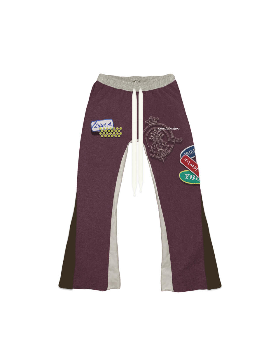LIFTED ANCHOR 'HUNTER” FLARED SWEATPANT LAFL24-19-PURPLE