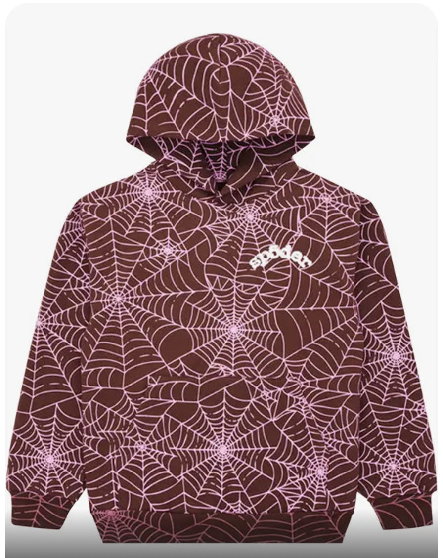SP5DER AOP Hoodie 'Brown'