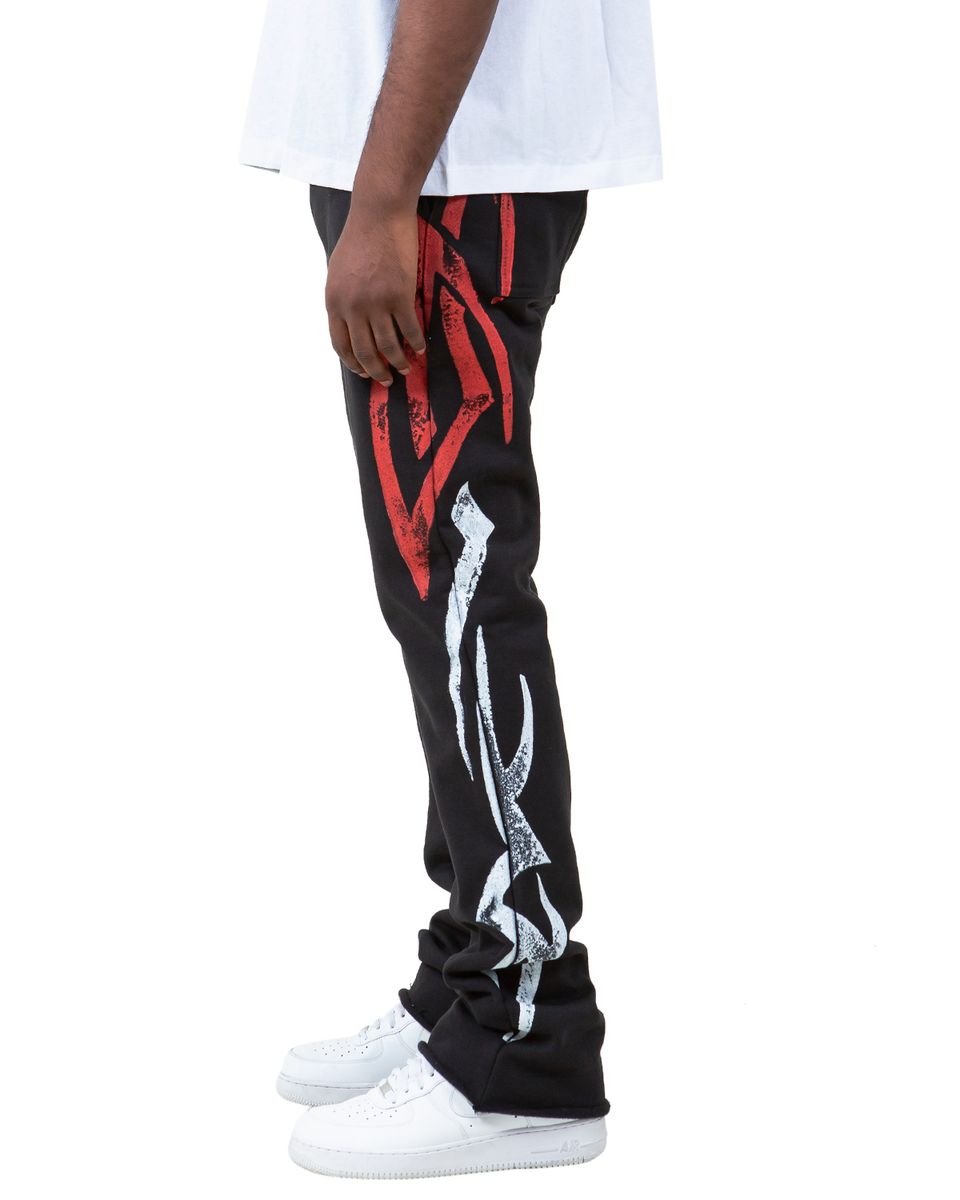 GOLDEN DENIM THE LOUNGE STACKED -CASTILLO RED/WHITEPRINT GDSPQS124-12