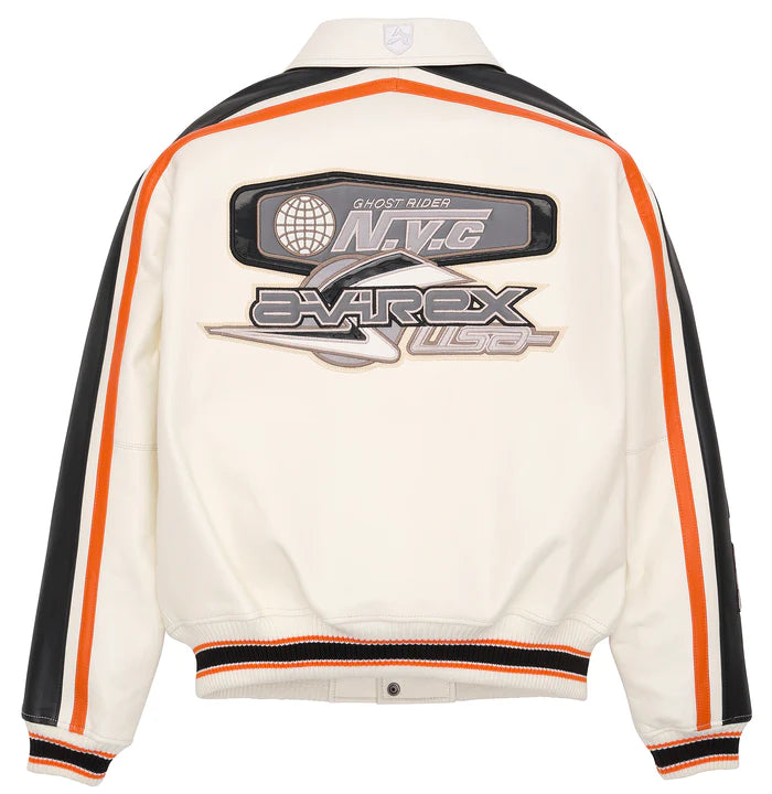 AVIREX CITY RACER JACKET 'SNOW WHITE'