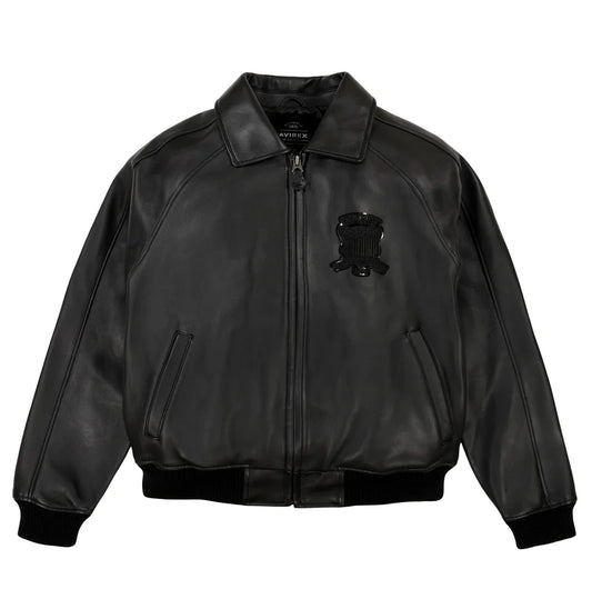 AVIREX ICON JACKET AVF24IO30 001 BLACK