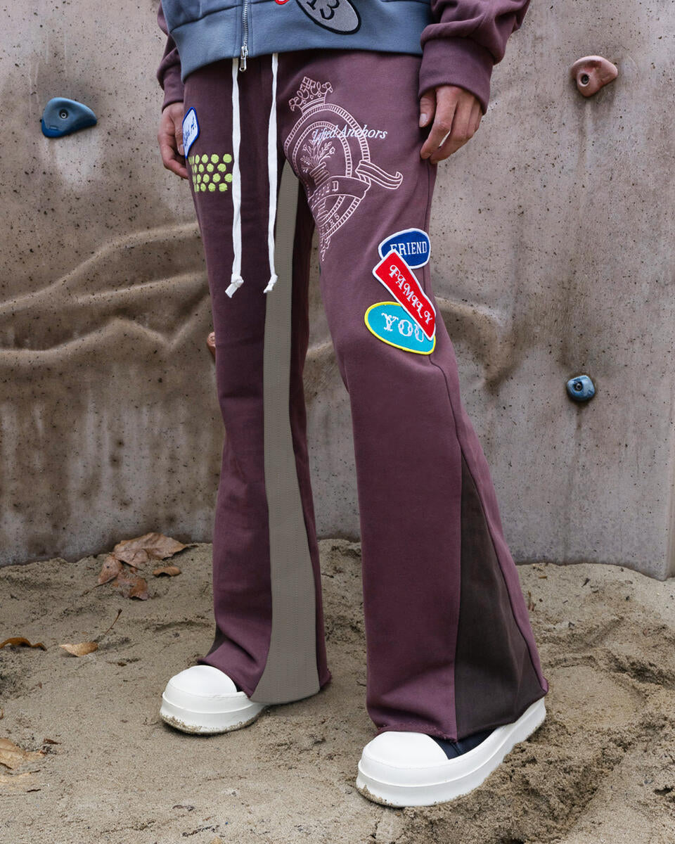 LIFTED ANCHOR 'HUNTER” FLARED SWEATPANT LAFL24-19-PURPLE