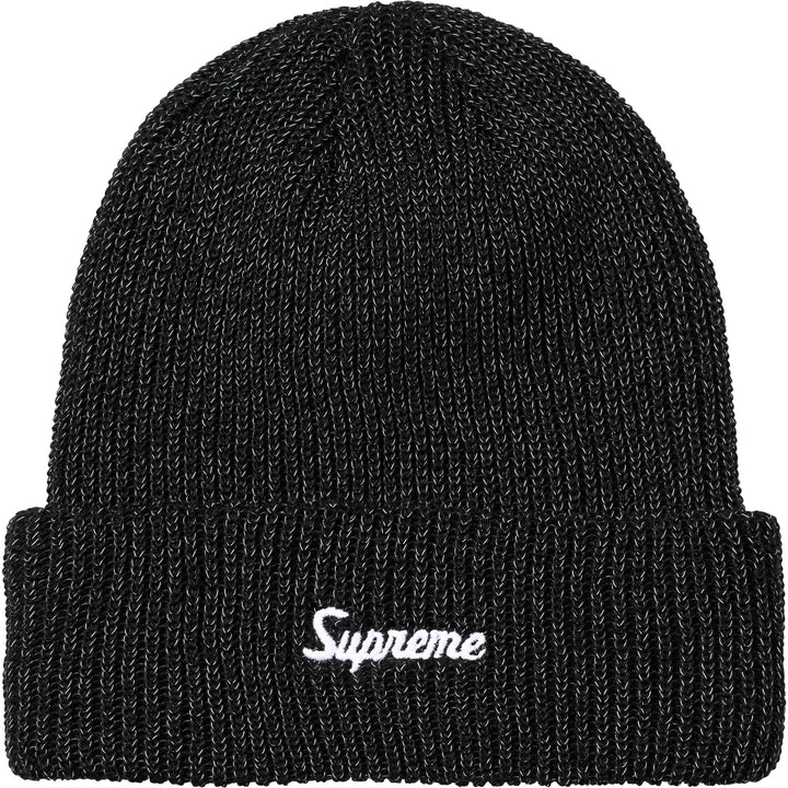 Supreme Loose Gauge Beanie FW26BN10 - BLACK REFLECTIVE