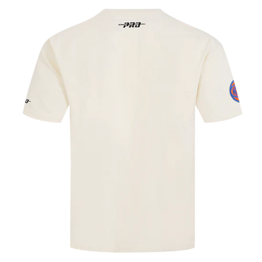 NEW YORK KNICKS STAMPED MEN'S S/S TEE BNK1517035 EGGSHELL
