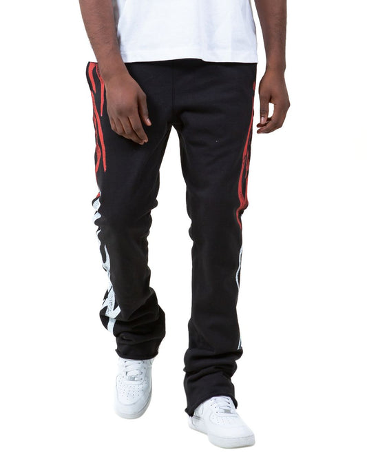 GOLDEN DENIM THE LOUNGE STACKED -CASTILLO RED/WHITEPRINT GDSPQS124-12