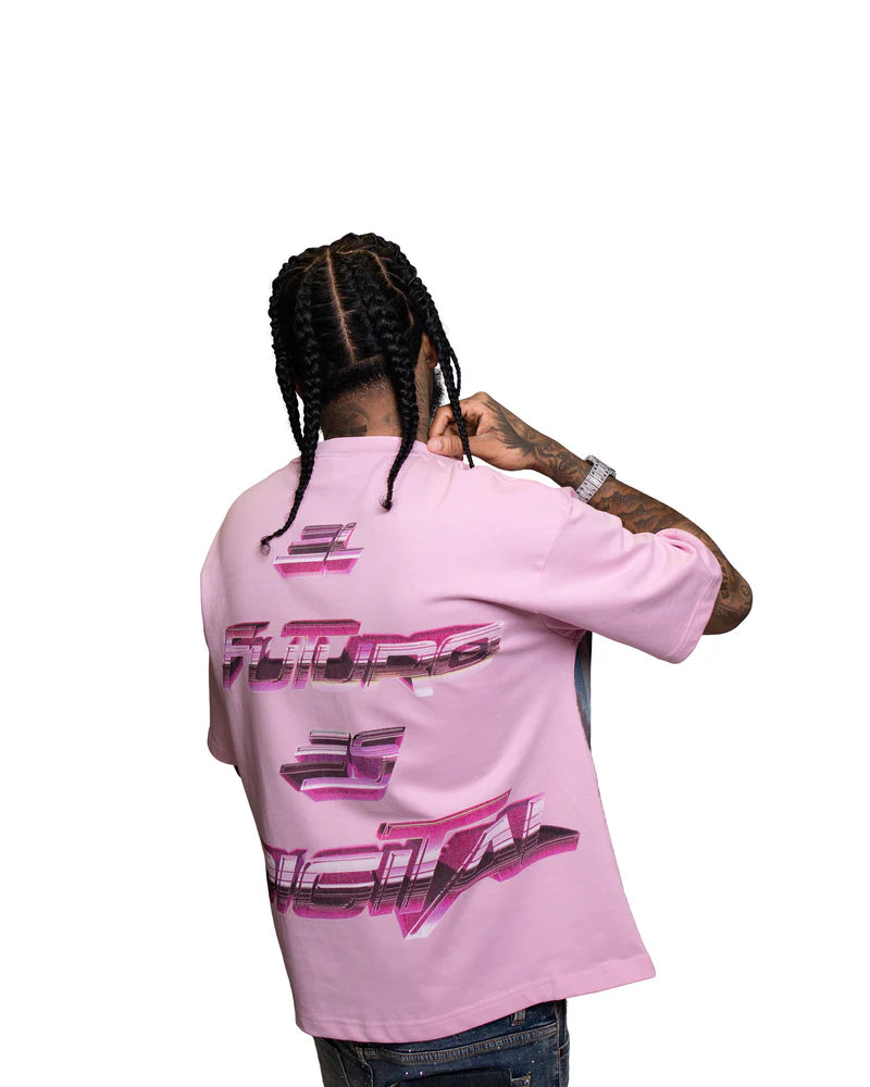DIGITAL HAUS PINK SUNSET DIGITAL T-SHIRT