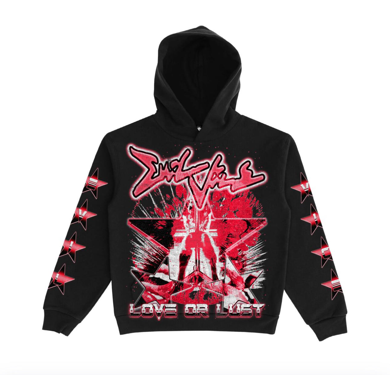 EVIL VICE LOVE OR LUST HOODIE ' VICE23-BLACK