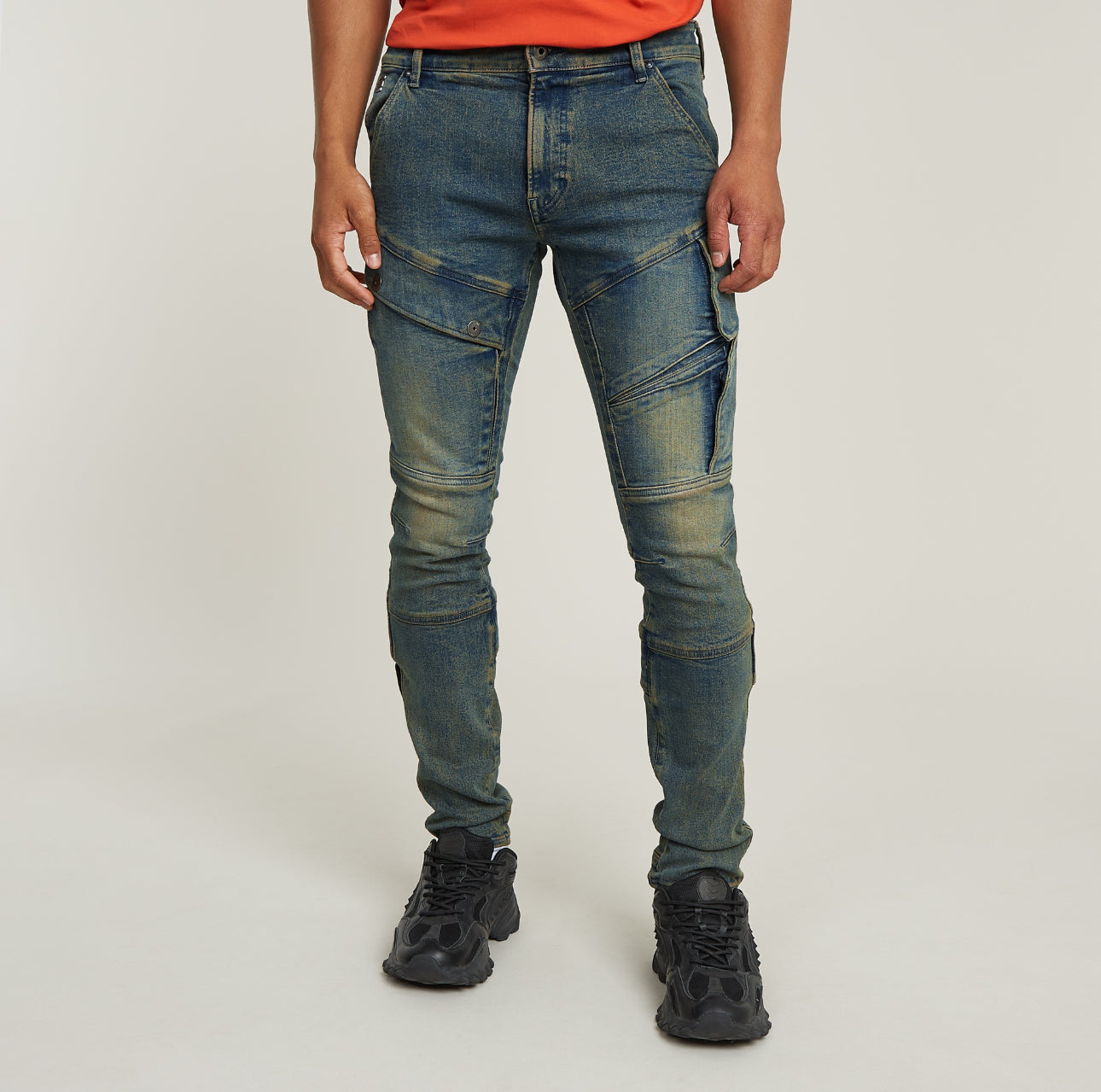 G-STAR RAW AIRBLAZE 3D SKINNY JEANS D16129-D634-ANTIQUE FADED MOUNTAIN