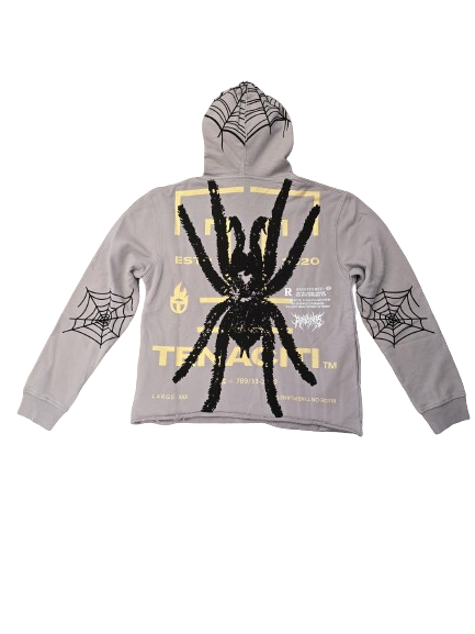 TENACITI SPIDER HOODIE (TN1034H-G)-GREY