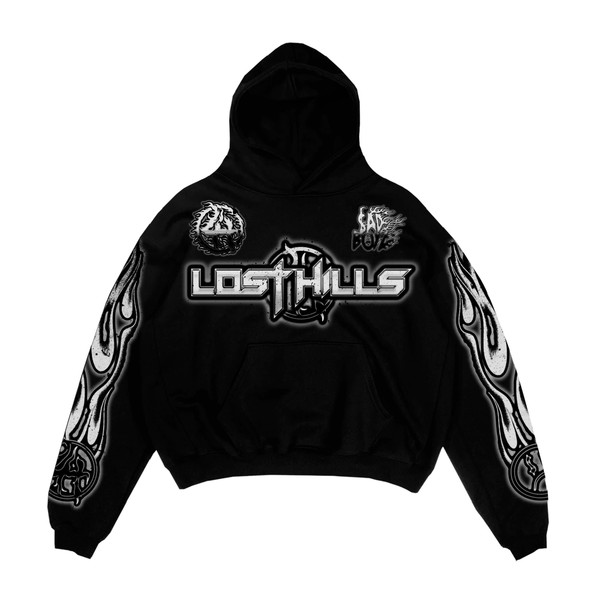 LOST HILLS LHSBHOODY001-BLK