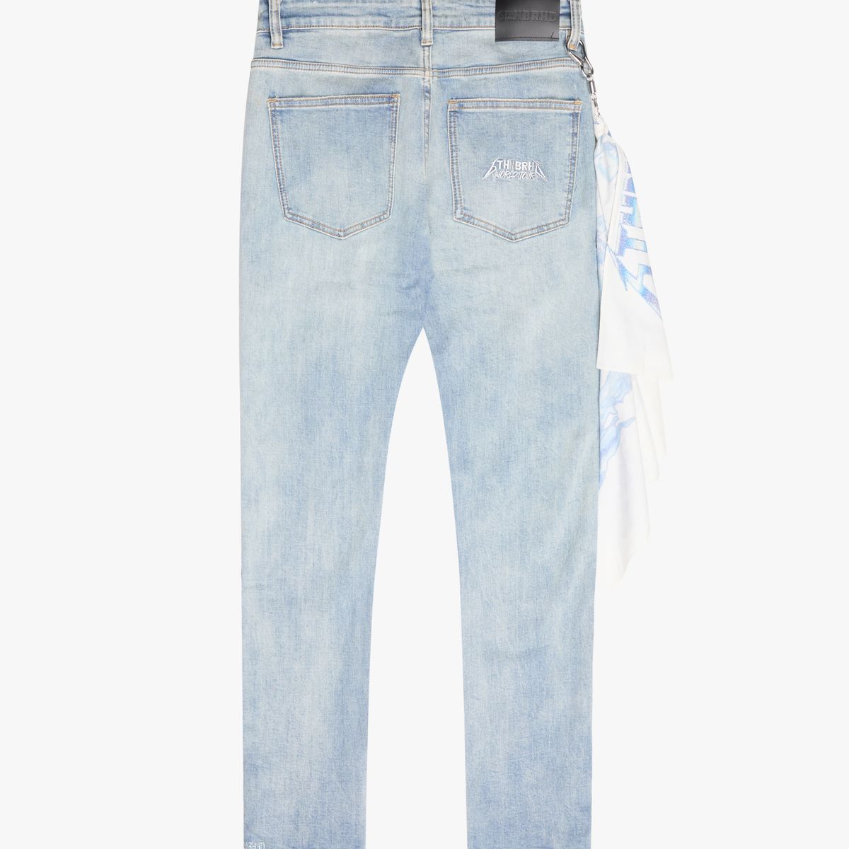 6TH NBRHB "STUDDED"DENIM SKINNY LT WASH 6TH-D2901-LTWASH