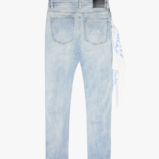 6TH NBRHB "STUDDED"DENIM SKINNY LT WASH 6TH-D2901-LTWASH