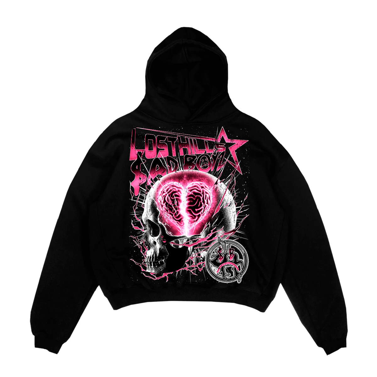 LOST HILLS LHSBHOODY002-BLK