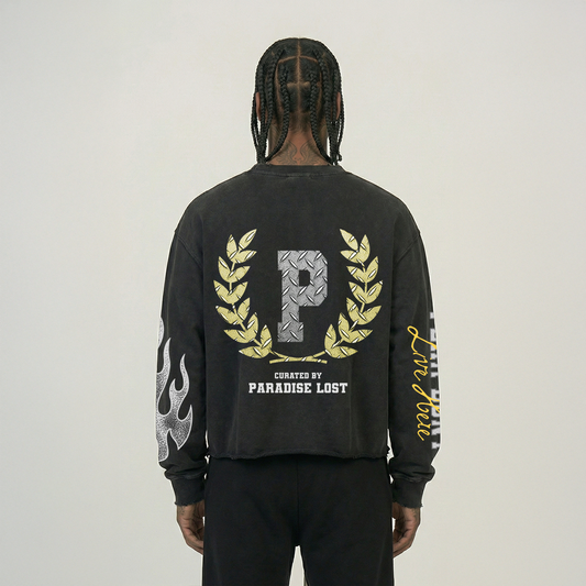PARADASE LOST Gridiron Long Sleeve - Blk - PL00795
