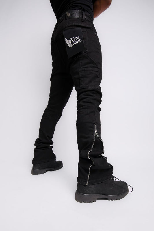 VIGILANT Skinny Boot Cut TH-01B-WASH BLK