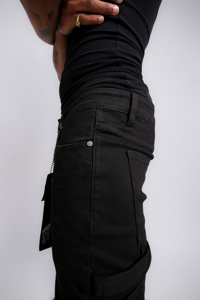 VIGILANT Skinny Boot Cut TH-01B-WASH BLK