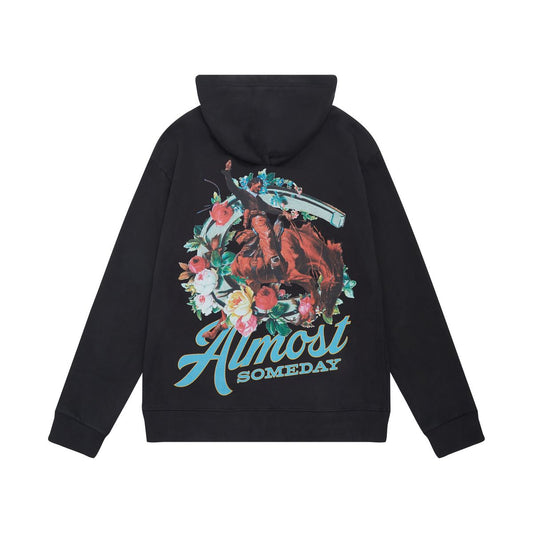 ALMOST SOMEDAY VAQUERO HOODIE - BLACK (AS-F2-8)-BLACK