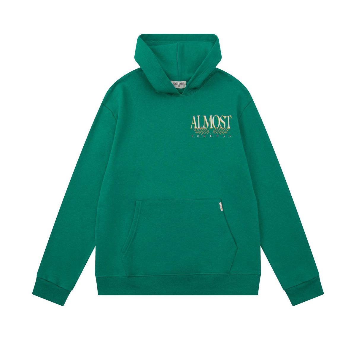 ALMOST SOMEDAY SOMEDAY HOODIE - GREEN (AS-F2-16)-GREEN